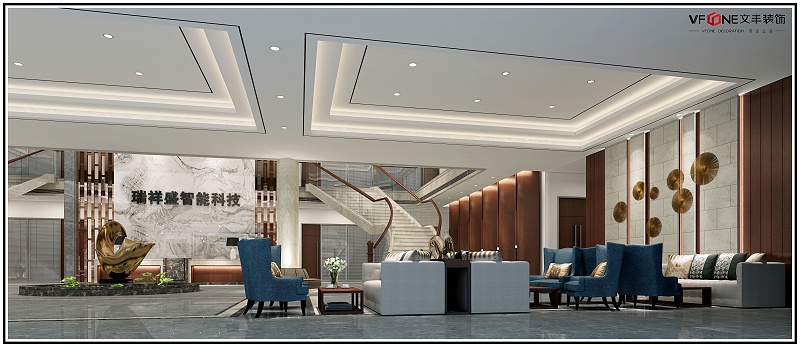 現(xiàn)代風格辦公室設計裝修案例-文豐裝飾