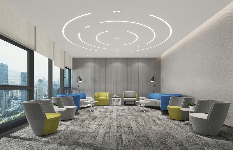 辦公室設(shè)計效果圖-文豐裝飾