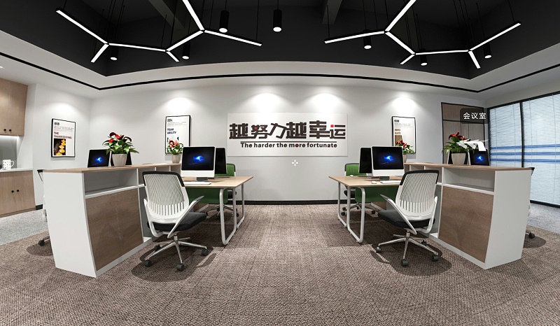 辦公室裝修-辦公區(qū)設(shè)計-文豐裝飾