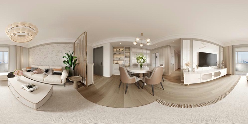 奶油風(fēng)家裝設(shè)計(jì)-文豐裝飾