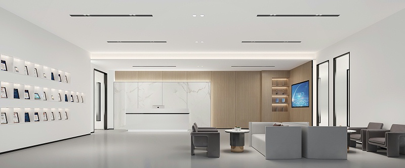 首瓷科技前臺(tái)設(shè)計(jì)-文豐裝飾