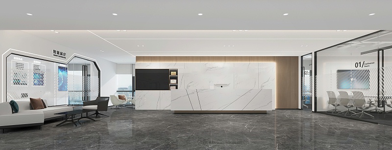 慧為智能科技前臺(tái)設(shè)計(jì)-文豐裝飾