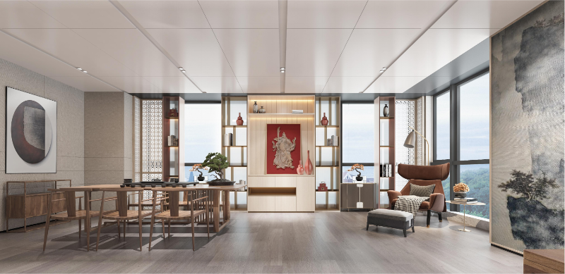 中式辦公室設(shè)計-文豐裝飾