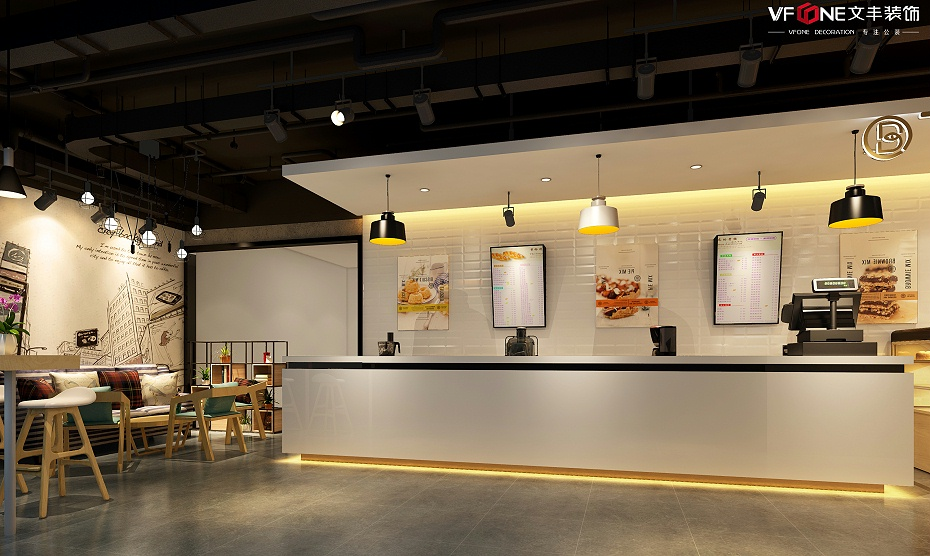 面包店前臺裝修效果圖