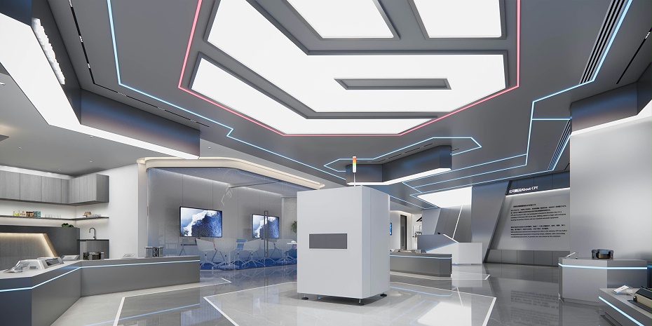 展廳設(shè)計(jì)效果圖-深圳文豐裝飾