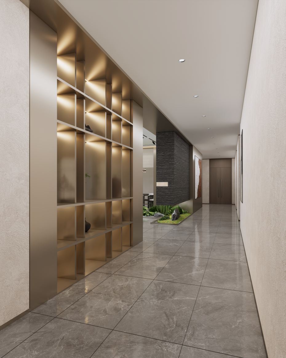 過道辦公室裝修設(shè)計-文豐裝飾