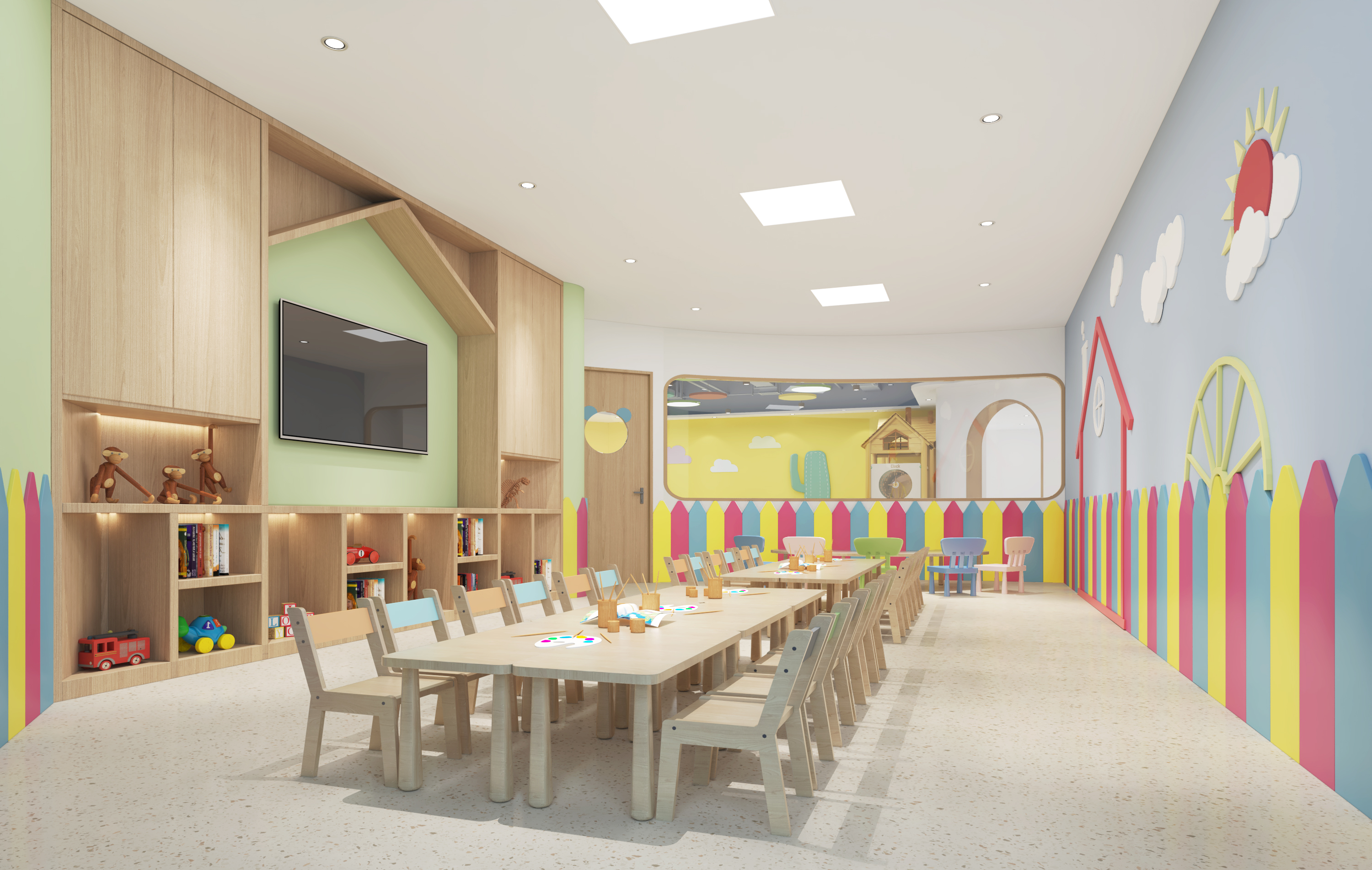 幼兒園教室空間裝修｜好的教育空間設計能激發(fā)孩子學習的重要性