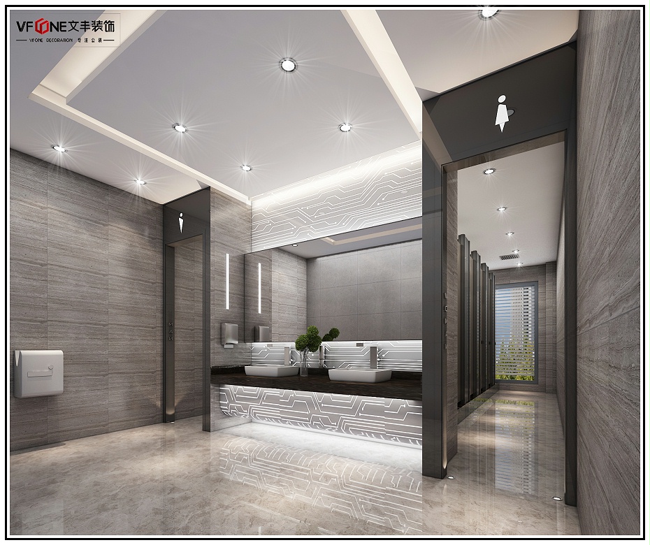 辦公室裝修_洗手間設計效果圖