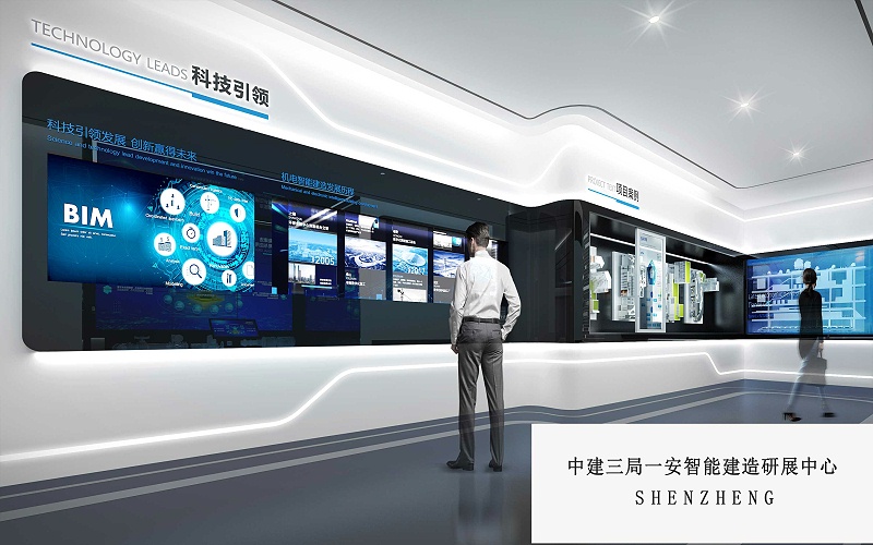 展廳設計效果圖-文豐裝飾